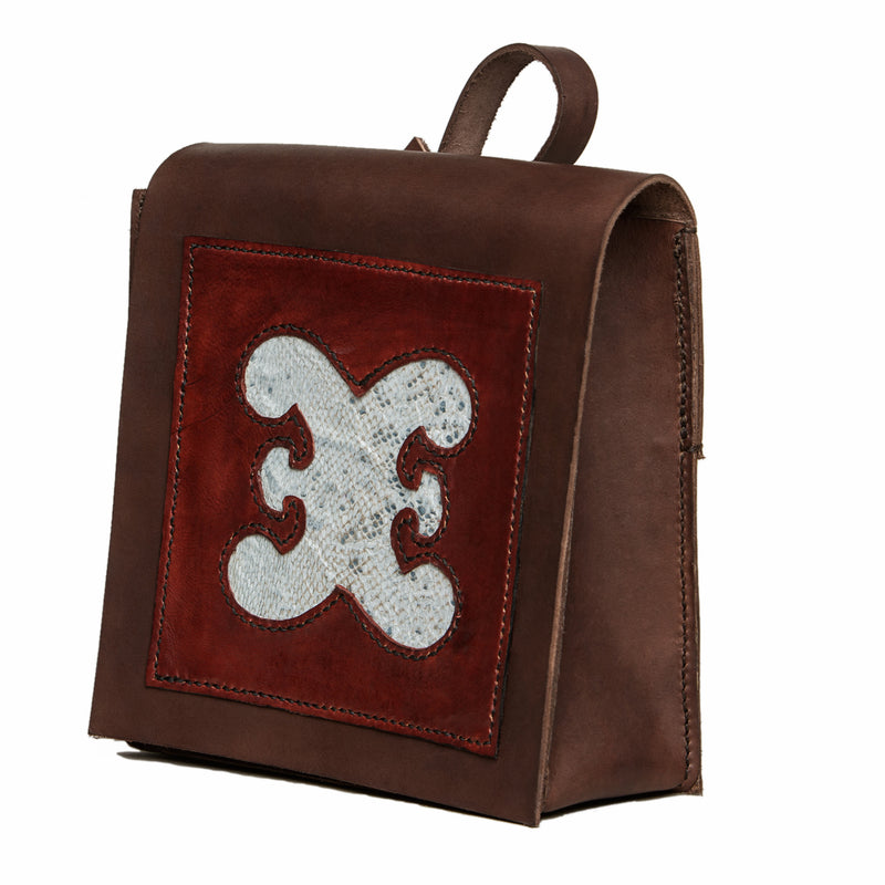 Bergen city bag with cod fishleather decoration
