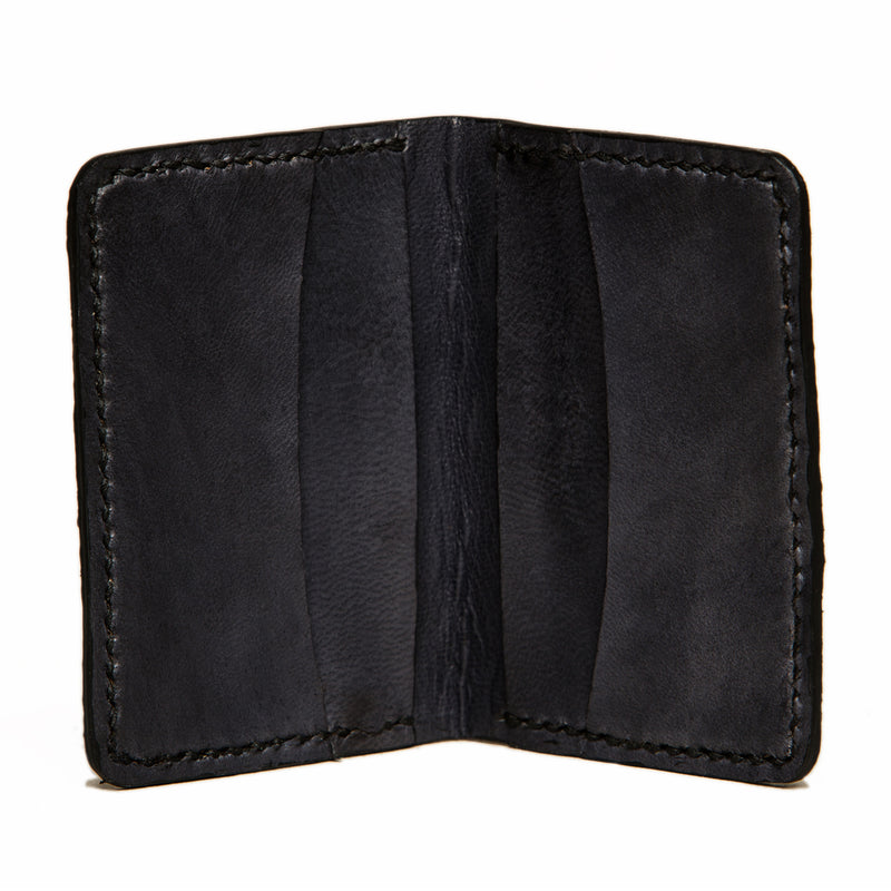 Slim Jim cod fishleather card wallet with black goat interior, Fishleather wallet, Good Old Company - Hraun- Art and design