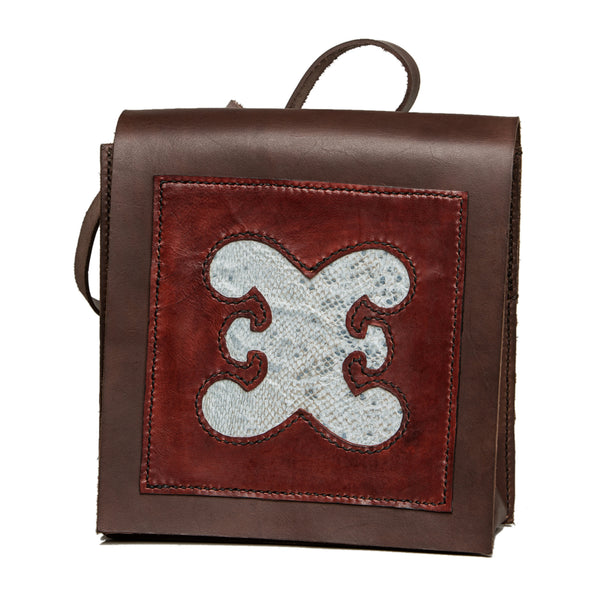 Bergen city bag with cod fishleather decoration, Bags, Good Old Company - Hraun- Art and design