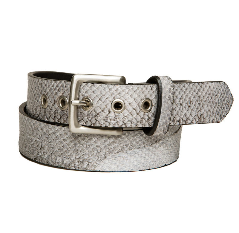 Salmon fish leather belt 35 mm, Leather belt, Good Old Company - Hraun- Art and design