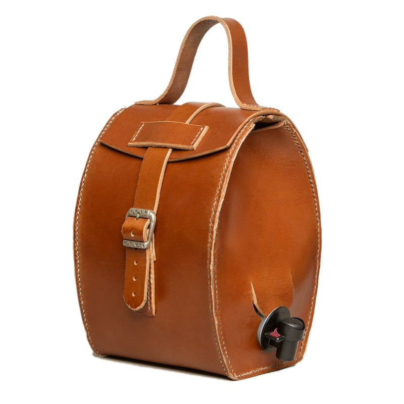 Sold - Mjolka - Leather carrier for fluid bags, For home, Good Old Company - Hraun- Art and design