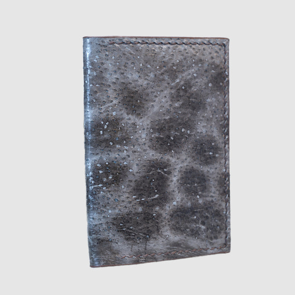 Natural Wolffish bifold fish leather card wallet