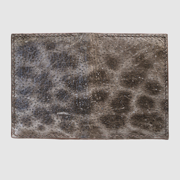 Natural Wolffish bifold fish leather card wallet