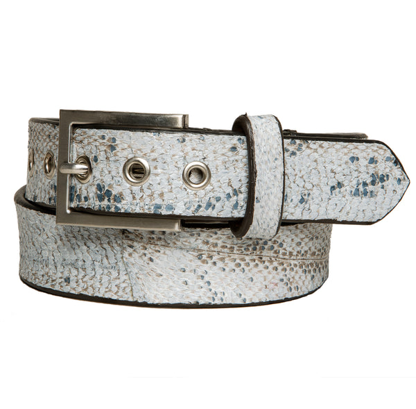 Cod fish leather belt 35 mm, Leather belt, Good Old Company - Hraun- Art and design